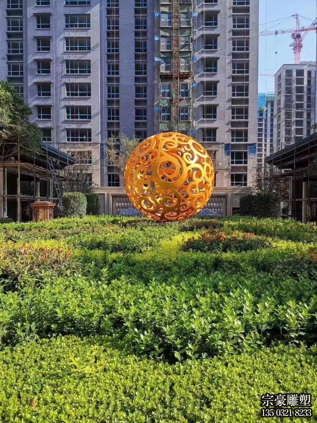 鏤空球不銹鋼景觀雕塑 鏤空球不銹鋼景觀雕塑