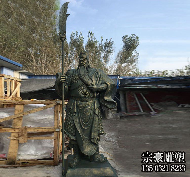戶外景區(qū)不銹鋼仿銅關(guān)公雕塑 戶外景區(qū)不銹鋼仿銅關(guān)公雕塑