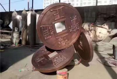 小錢(qián)、銅錢(qián)，鍛銅景觀雕塑